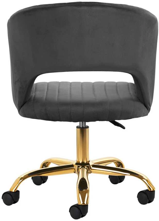 Fotelis Activeshop Biuro kėdė su ratukais 4Rico QS-OF212G Velvet Pilkas