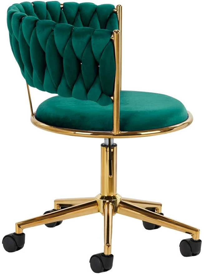 Activeshop Biuro kėdė su ratukais 4Rico QS-GW01G Velvet Žalias