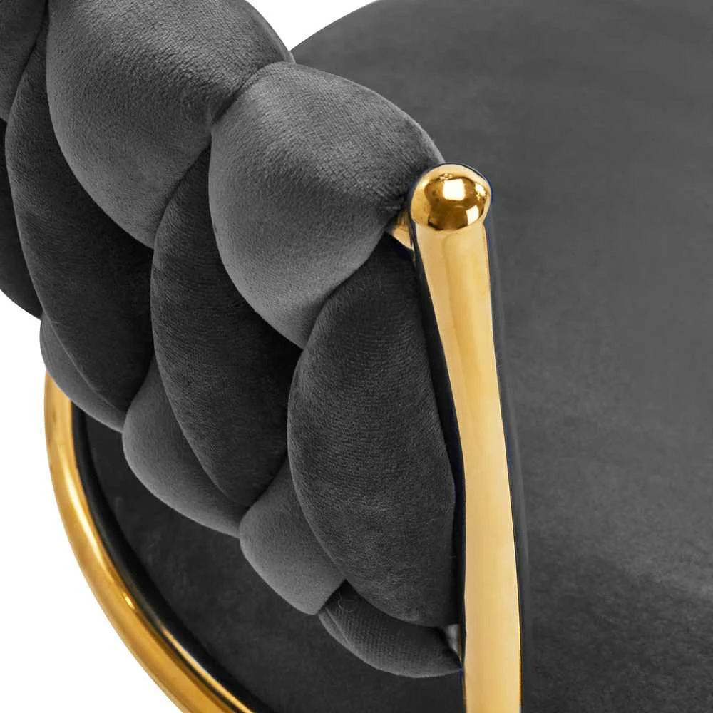 Activeshop Biuro kėdė su ratukais 4Rico QS-GW01G Velvet Pilkas