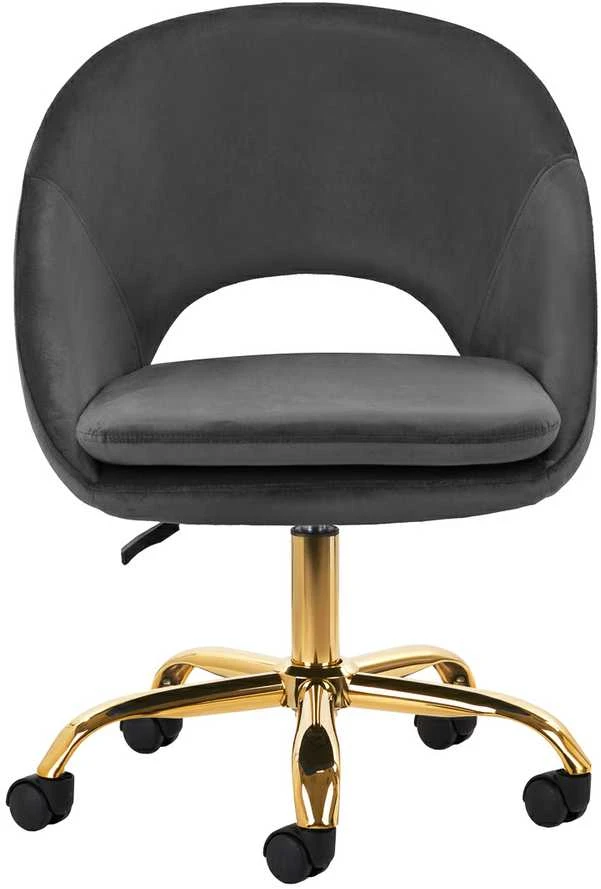 Fotelis Activeshop Biuro kėdė su ratukais 4Rico QS-MF18G Velvet Pilkas