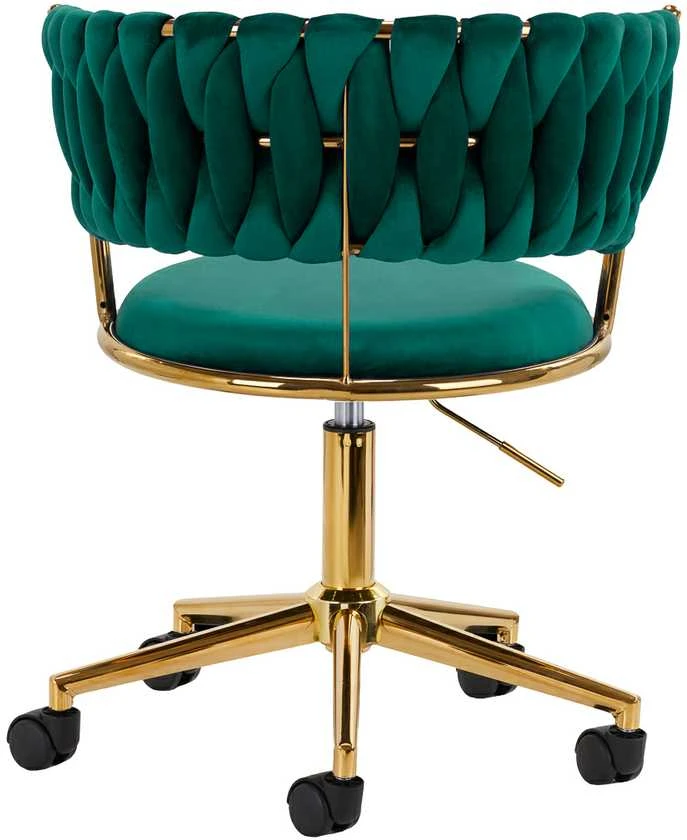 Activeshop Biuro kėdė su ratukais 4Rico QS-GW01G Velvet Žalias