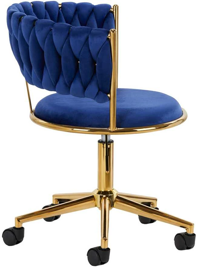 Activeshop Biuro kėdė su ratukais 4Rico QS-GW01G Velvet Mėlyna