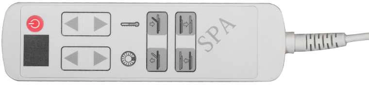 Activeshop Elektrinis masažo stalas AZZURRO SPA WOOD GRAY 2 MOTOR HEATED