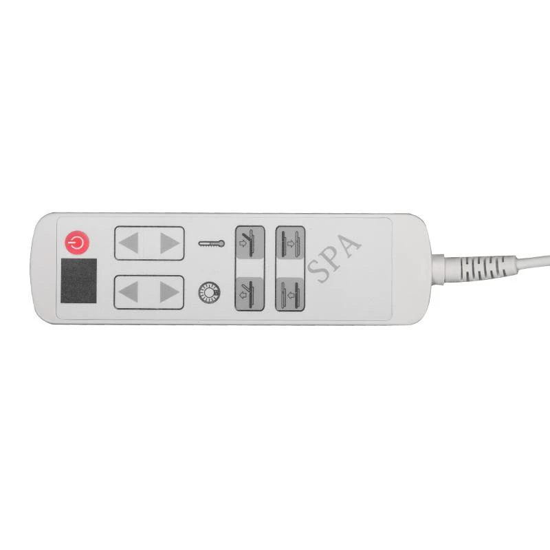 Activeshop Elektrinis masažo stalas su apšvietimu AZZURRO SPA WOOD Baltas 2 MOTOR HEATED
