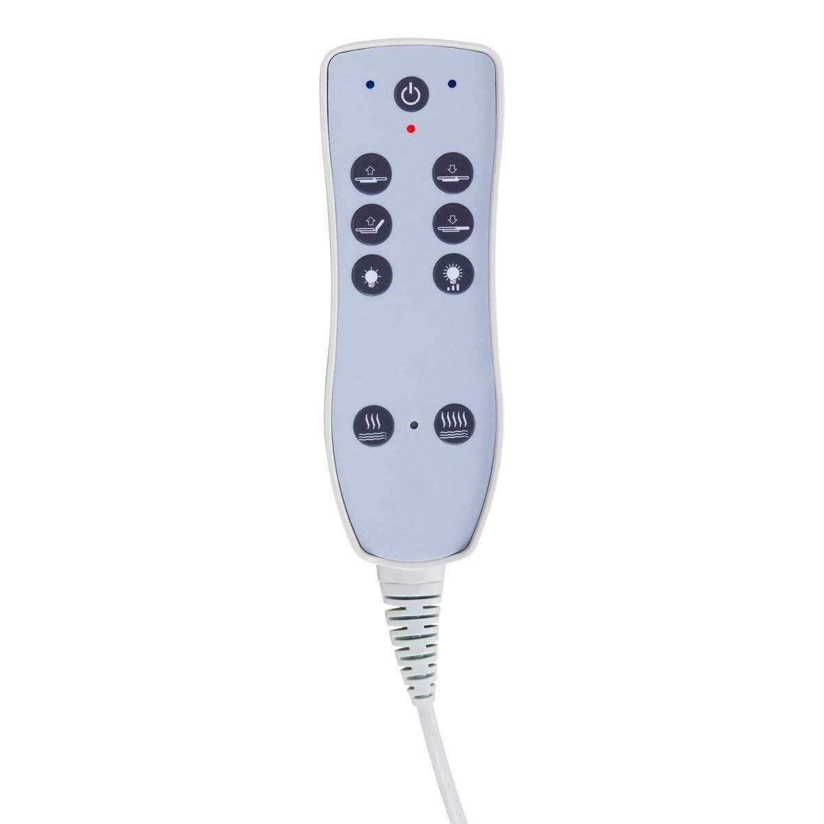 Activeshop Elektrinis masažo stalas su apšvietimu AZZURRO SPA WOOD Baltas 2 MOTOR HEATED