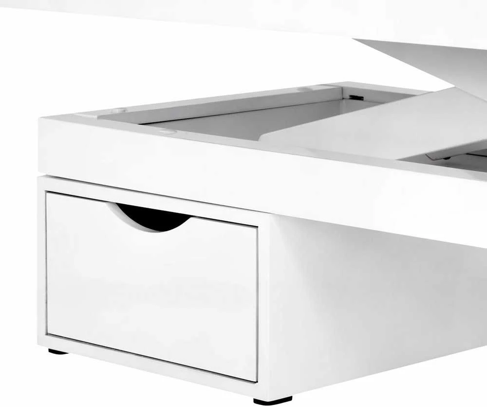 Activeshop Elektrinis masažo stalas su apšvietimu AZZURRO SPA WOOD Baltas 2 MOTOR HEATED