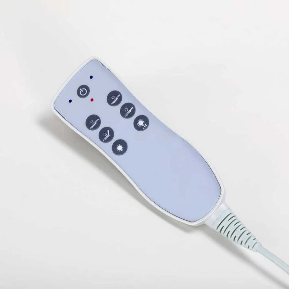 Activeshop Elektrinis masažo stalas su apšvietimu AZZURRO SPA SHINY Baltas