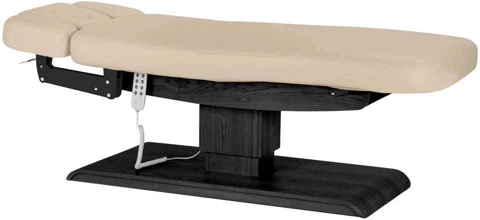 Activeshop Elektrinis SPA procedūrų gultas Sillon Relax, smėlio su tamsios medienos pagrindu