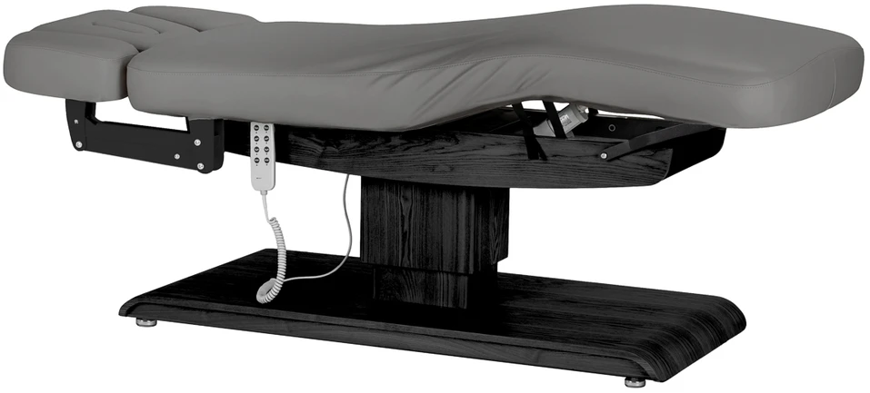 Activeshop Sillon Relax kosmetologinis gultas elektrinis pilkas juodas pagrindas