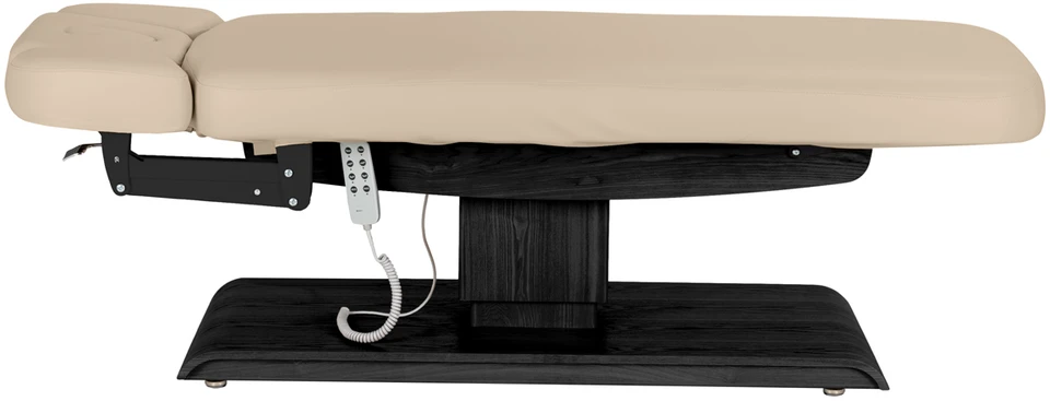 Activeshop Elektrinis SPA procedūrų gultas Sillon Relax, smėlio su tamsios medienos pagrindu
