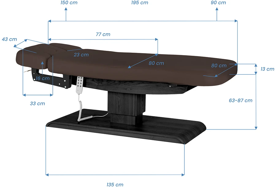 Activeshop Sillon Relax kosmetologinis gultas reguliuojamas atlošas 87 cm