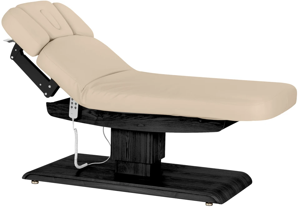 Activeshop Elektrinis SPA procedūrų gultas Sillon Relax, smėlio su tamsios medienos pagrindu