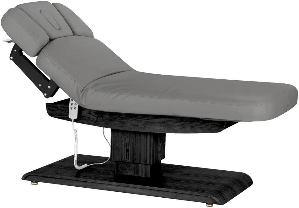 Activeshop Sillon Relax kosmetologinis gultas elektrinis pilkas juodas pagrindas
