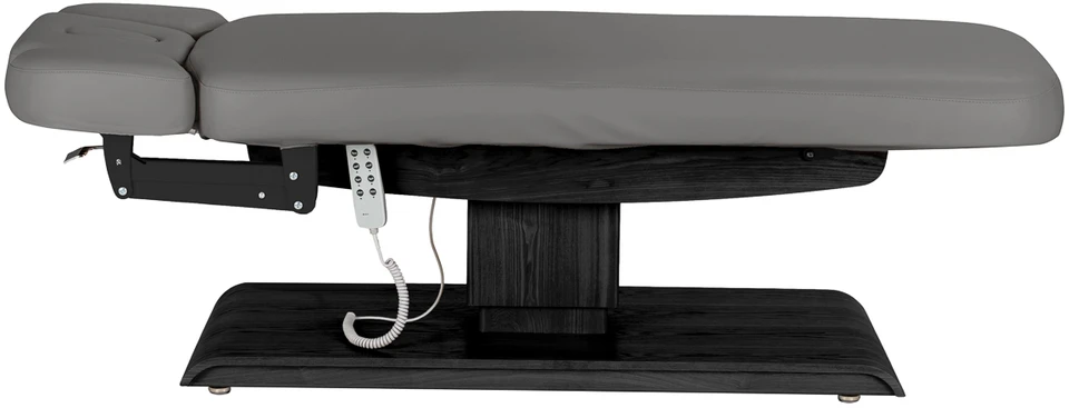 Activeshop Sillon Relax kosmetologinis gultas elektrinis pilkas juodas pagrindas
