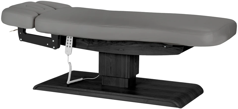 Activeshop Sillon Relax kosmetologinis gultas elektrinis pilkas juodas pagrindas