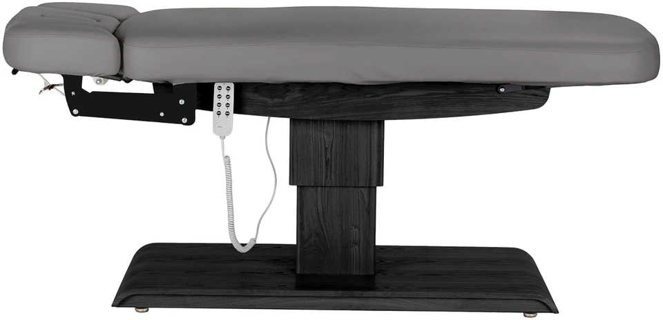 Activeshop Sillon Relax kosmetologinis gultas elektrinis pilkas juodas pagrindas