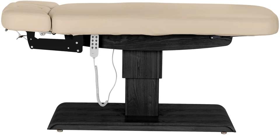 Activeshop Elektrinis SPA procedūrų gultas Sillon Relax, smėlio su tamsios medienos pagrindu