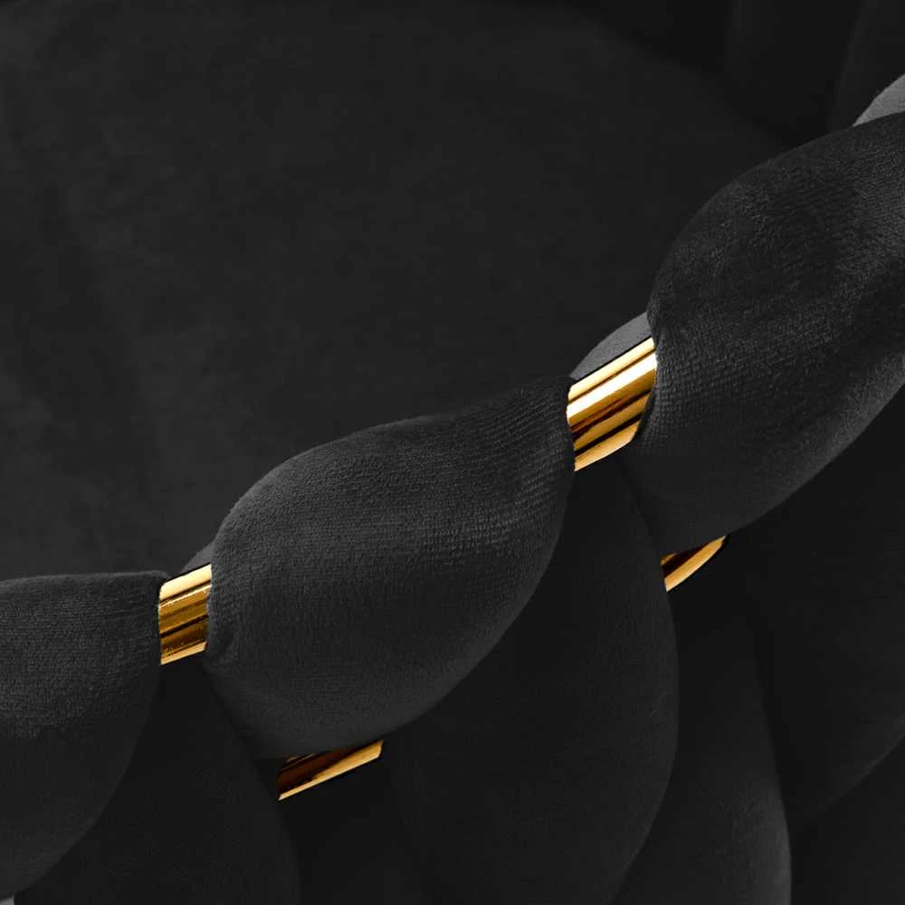 Activeshop Fotelis 4Rico QS-GW06G Velvet Juodas