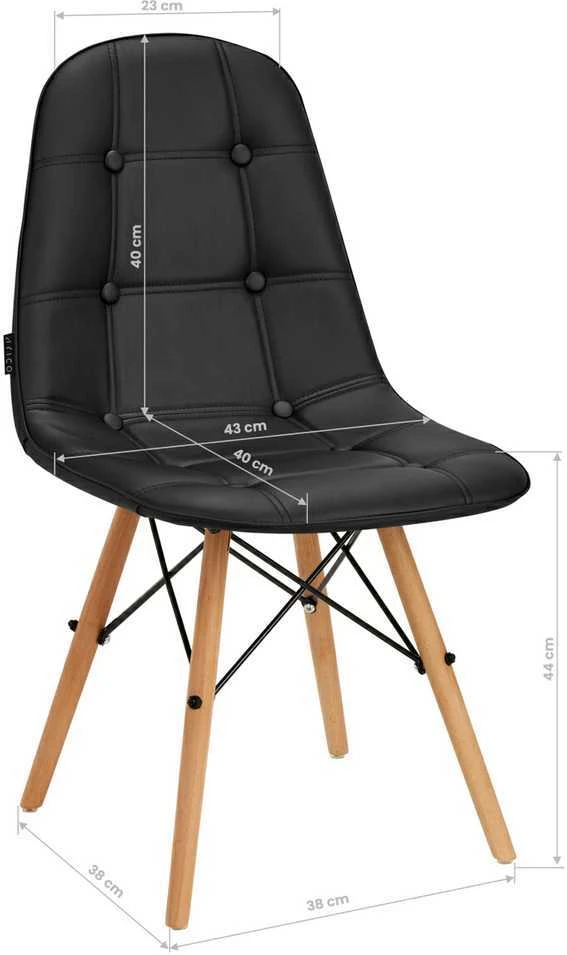 Activeshop Kėdė 4Rico QS-185 Scandi Juodas
