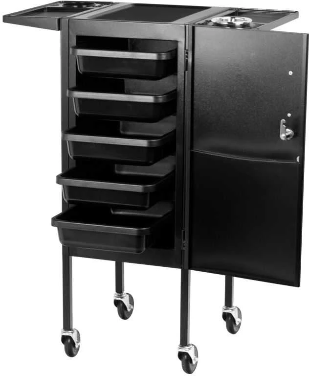 Activeshop Kirpėjo vežimėlis GABBIANO HAIRDRESSER HELPER DELUXE 2 Juodas