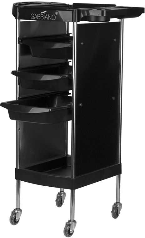 Activeshop Kirpėjo vežimėlis GABBIANO HAIRDRESSER HELPER 5 Juodas