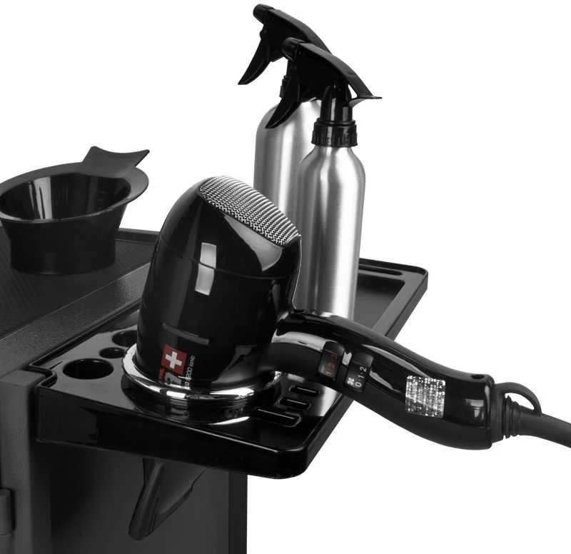 Activeshop Kirpėjo vežimėlis GABBIANO HAIRDRESSER HELPER DELUXE 2 Juodas
