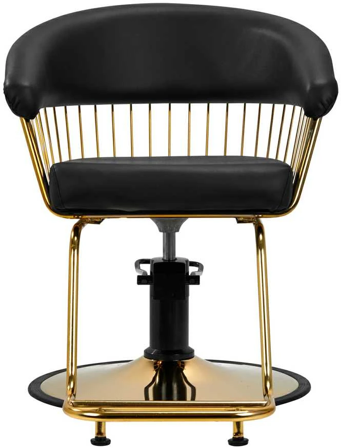 Activeshop Kirpyklos kėdė GABBIANO HAIRDRESSING CHAIR LILLE GOLD Juodas