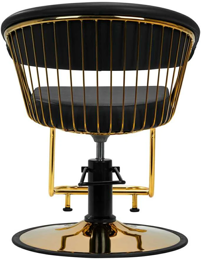 Activeshop Kirpyklos kėdė GABBIANO HAIRDRESSING CHAIR LILLE GOLD Juodas