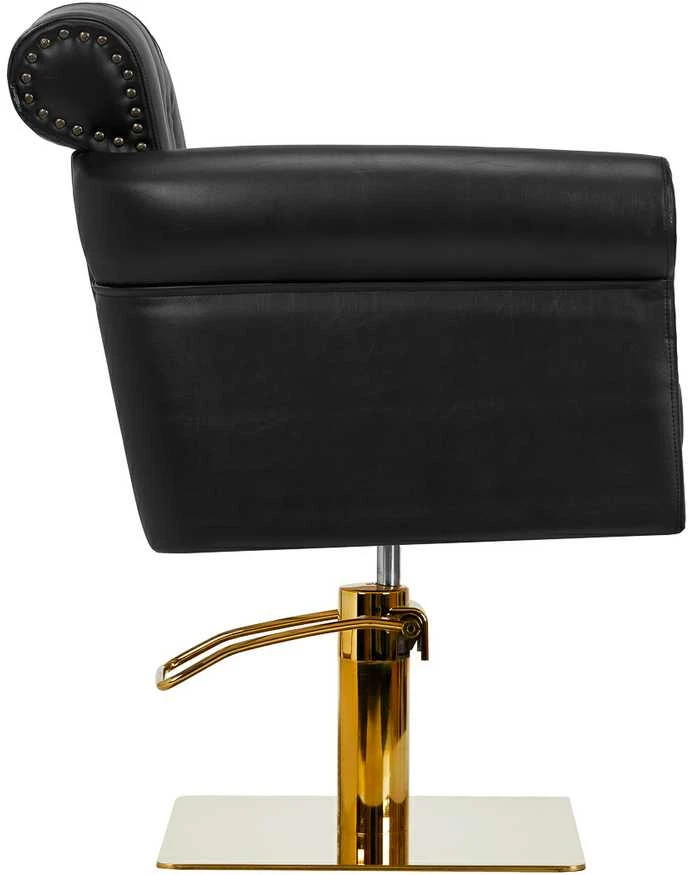 Activeshop Kirpyklos kėdė GABBIANO PROFESSIONAL HAIRDRESSING CHAIR BERLIN GOLD Juodas