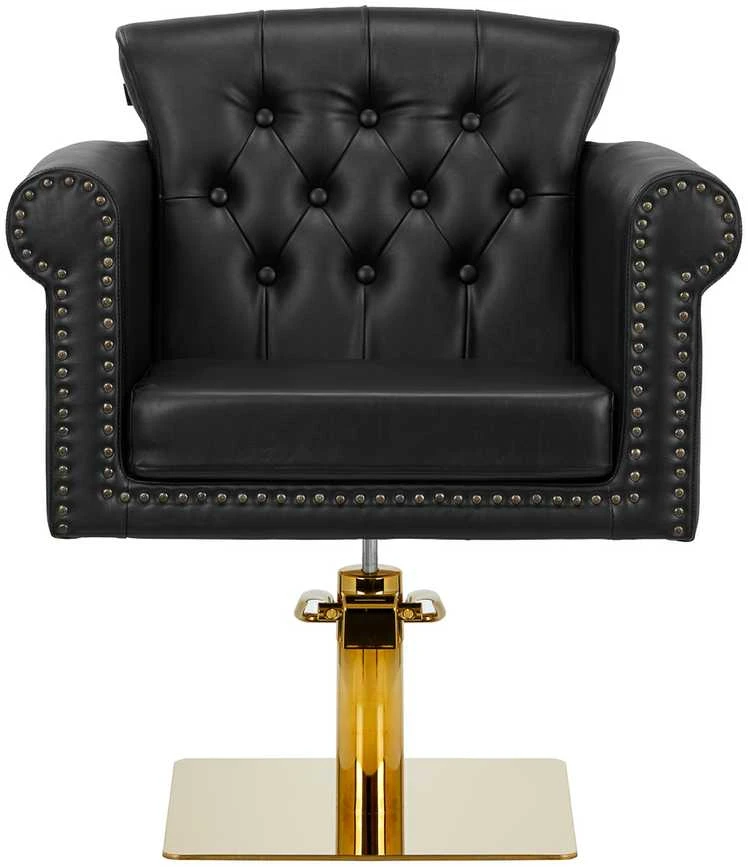Activeshop Kirpyklos kėdė GABBIANO PROFESSIONAL HAIRDRESSING CHAIR BERLIN GOLD Juodas