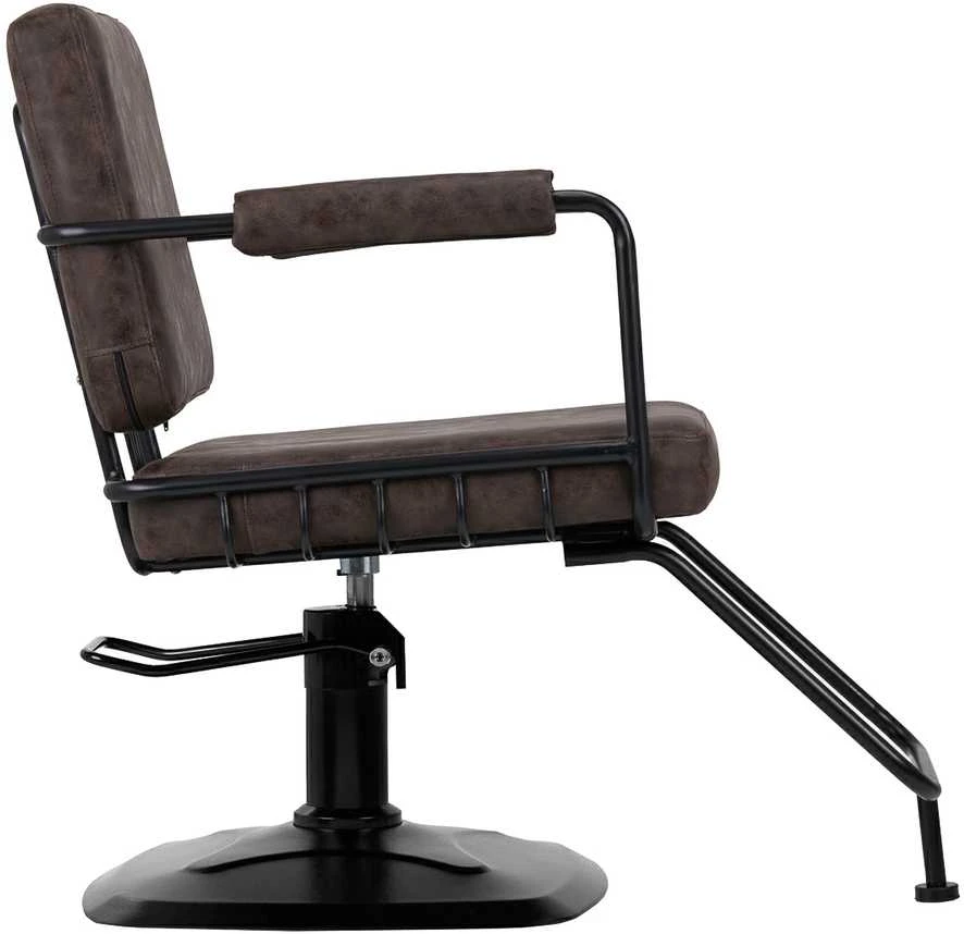 Activeshop Kirpyklos kėdė Gabbiano Professional Hairdressing Chair Katania Loft Old Leather Dark Brown