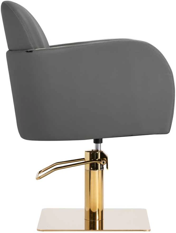 Activeshop Kirpyklos kėdė GABBIANO PROFESSIONAL HAIRDRESSING CHAIR MALAGA GOLD Pilkas