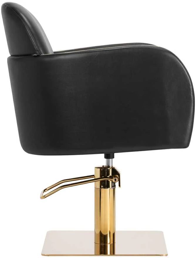 Activeshop Kirpyklos kėdė GABBIANO PROFESSIONAL HAIRDRESSING CHAIR MALAGA GOLD Juodas