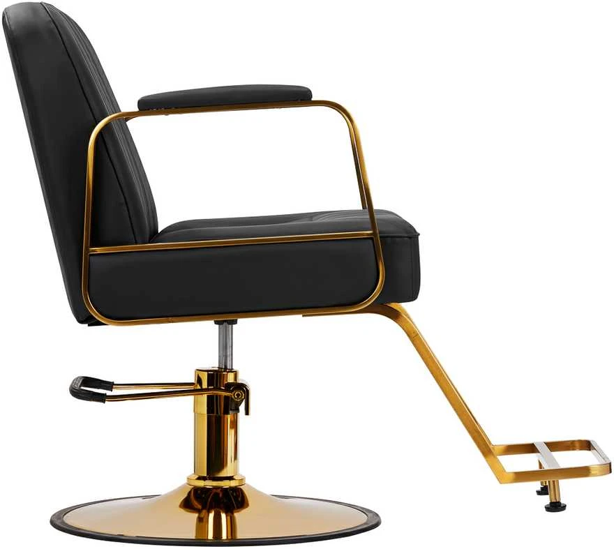 Activeshop Kirpyklos kėdė HAIR SYSTEM HAIRDRESSING CHAIR ACRI Juodas GOLD