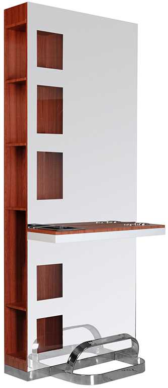 Activeshop Kirpyklos konsolė su veidrodžiu Gabbiano B058 Cherry