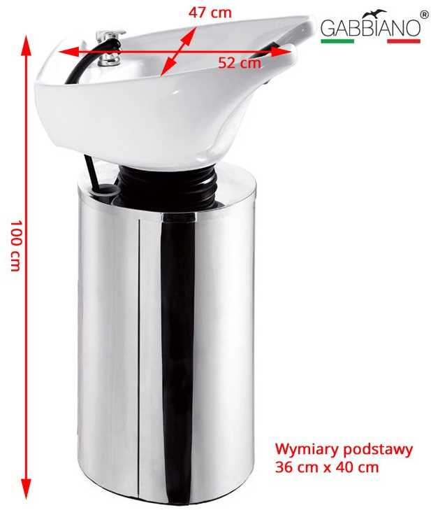 Activeshop Kirpyklos plautuvė GABBIANO WASHING STATION MODEL 3 Baltas