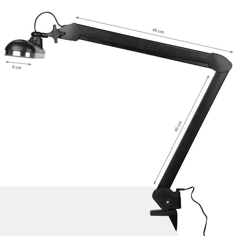 Activeshop Kosmetologinė LED lempa Elegante 1-12W Juodas (montuojama ant stalo)