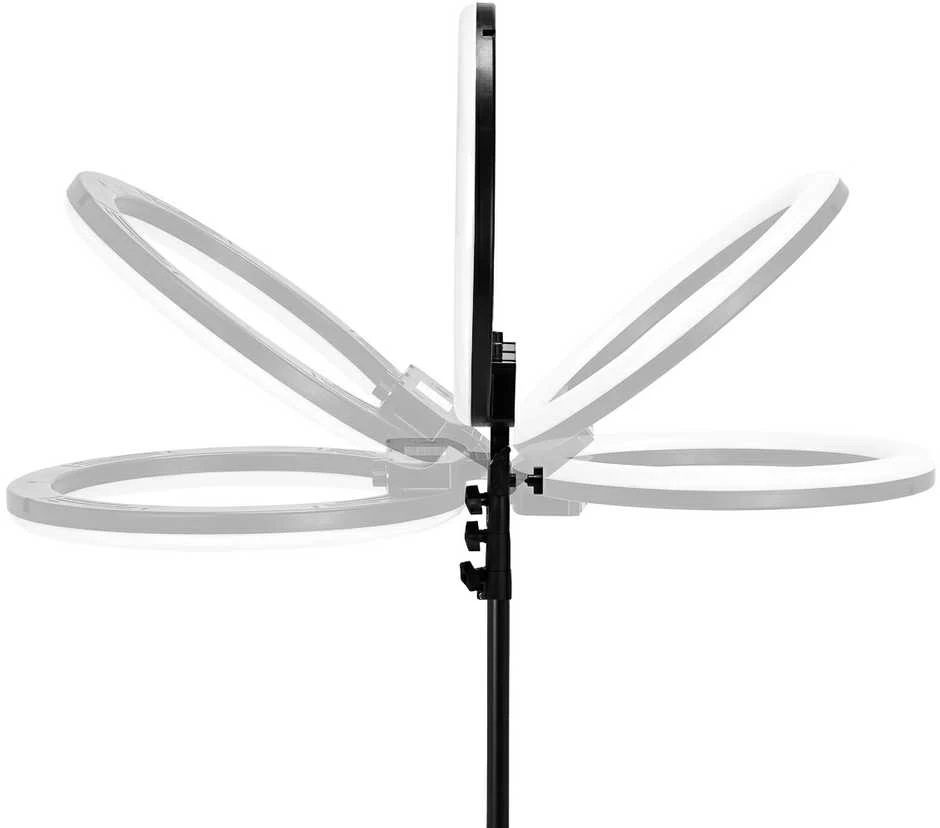 Activeshop Kosmetologinė LED lempa makiažui su stovu GLOW RING LIGHT 18" 45W