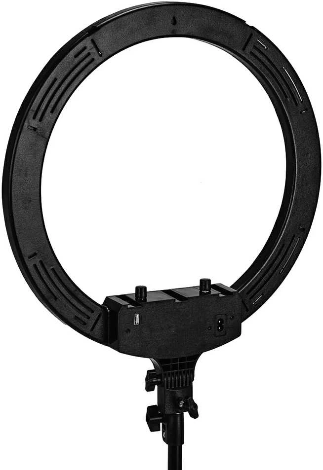 Activeshop Kosmetologinė LED lempa makiažui su stovu GLOW RING LIGHT 18" 45W