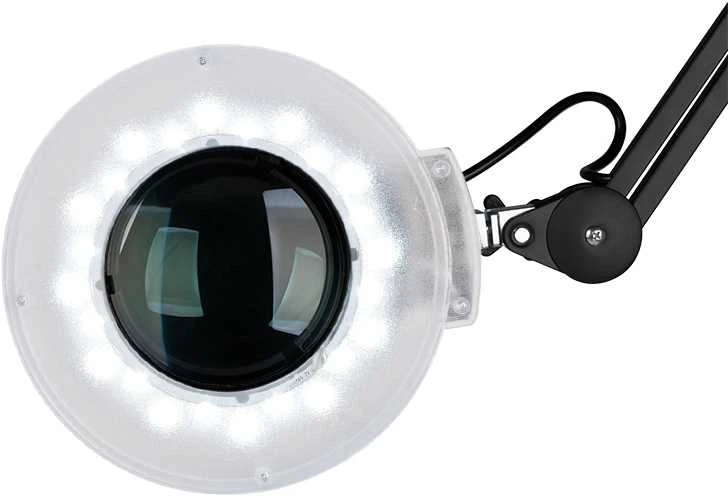 Activeshop Kosmetologinė LED lempa su lupa ir stovu 12W Juodas