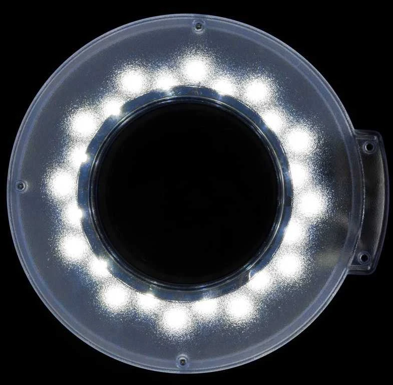 Activeshop Kosmetologinė lempa LED su lupa ir stovu 5D 12W
