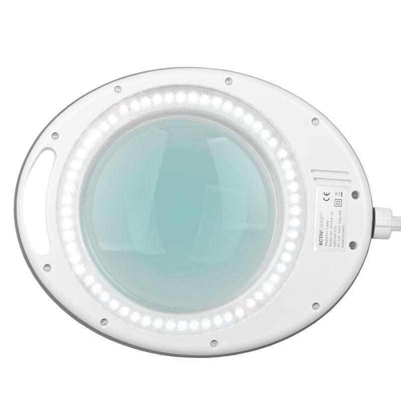 Activeshop Kosmetologinė LED lempa su lupa ir stovu ELEGANTE 60LED 5D 8W