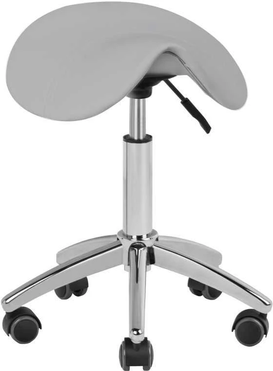 Activeshop Kosmetologinė meistro kėdutė STOOL BEAUTY ROUND Pilkas