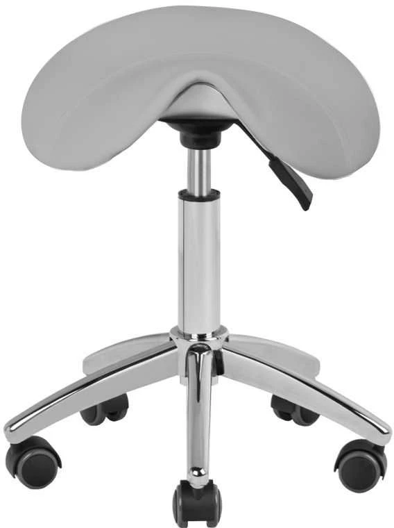 Activeshop Kosmetologinė meistro kėdutė STOOL BEAUTY ROUND Pilkas
