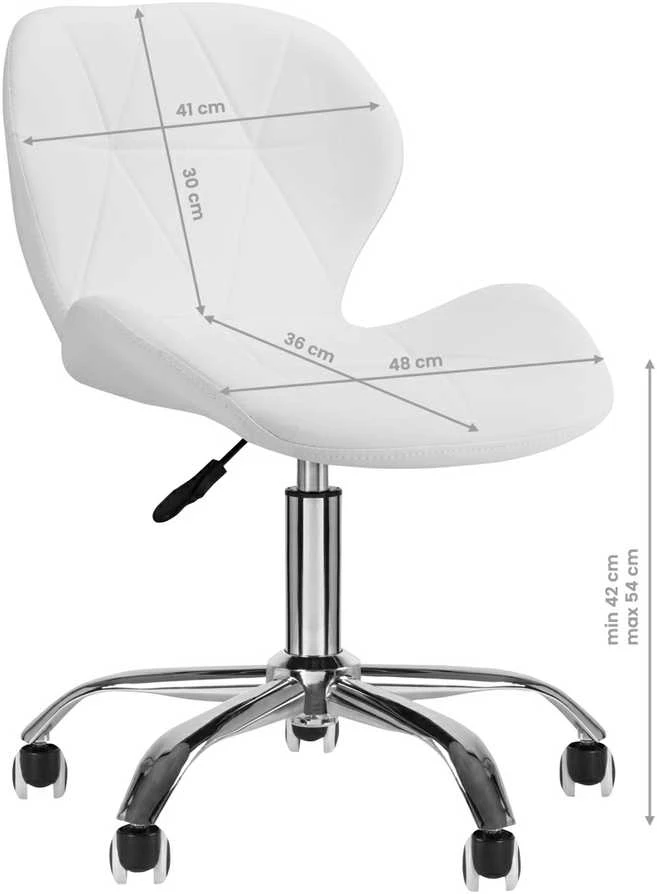 Activeshop Kosmetologinė meistro kėdutė QS-06 Baltas