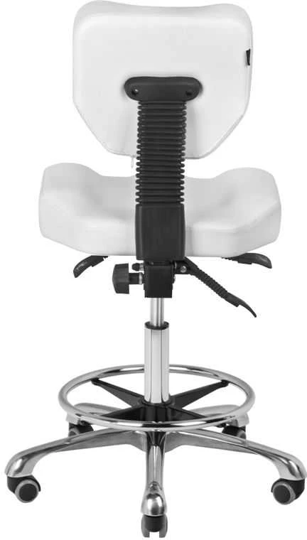 Activeshop Kosmetologinė meistro kėdutė BEAUTY STOOL COMFORT Baltas