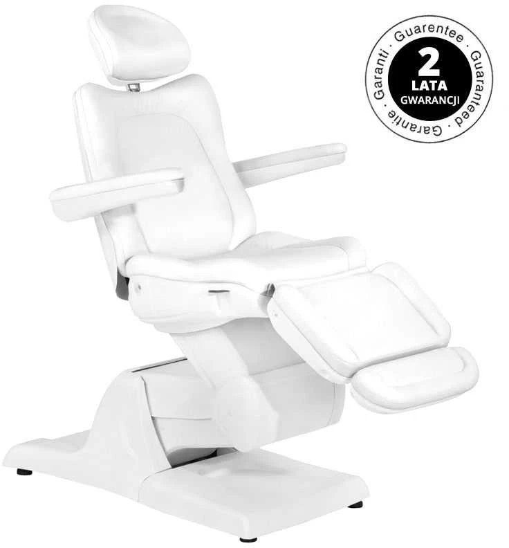 Activeshop Kosmetologinis krėslas AZZURRO 870 ELECTRIC 3 MOTOR Baltas