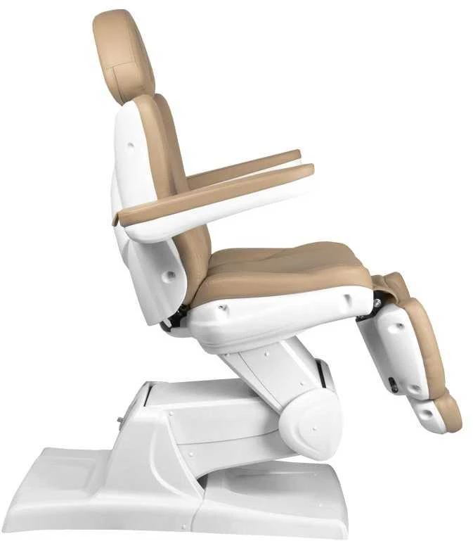 Activeshop Kosmetologinis krėslas AZZURRO 870 ELECTRIC 3 MOTOR Cappuccino