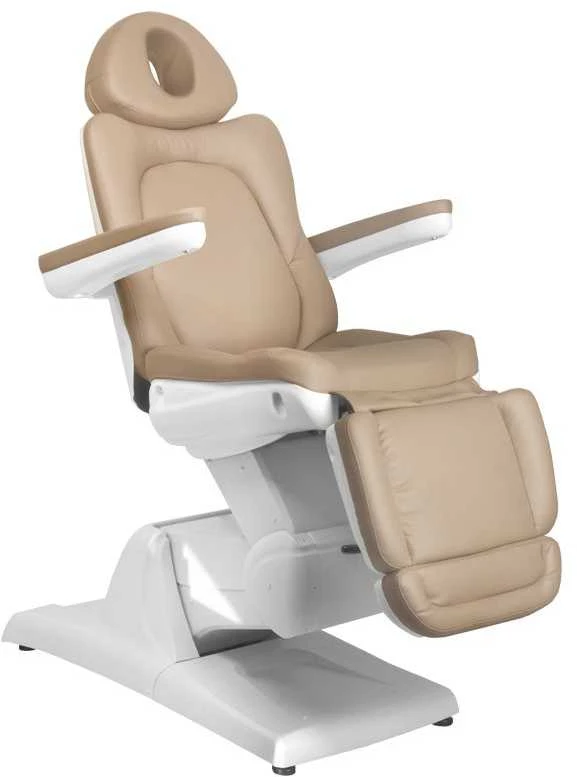 Activeshop Kosmetologinis krėslas AZZURRO 870 ELECTRIC 3 MOTOR Cappuccino