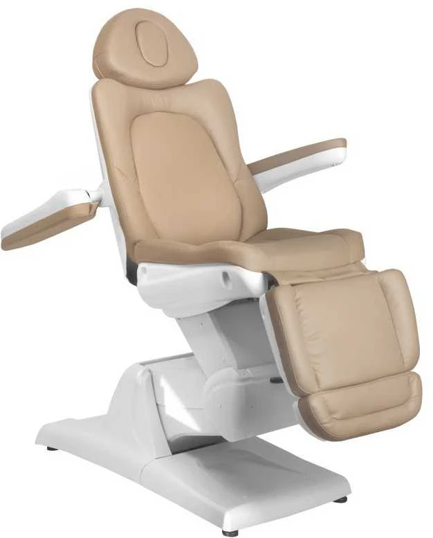 Activeshop Kosmetologinis krėslas AZZURRO 870 ELECTRIC 3 MOTOR Cappuccino